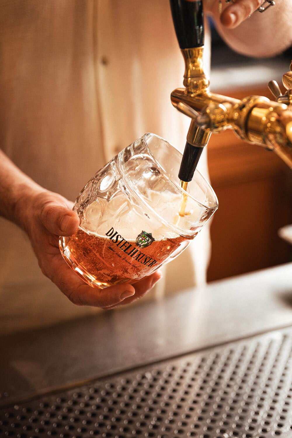 Bier vom Zapfhahn