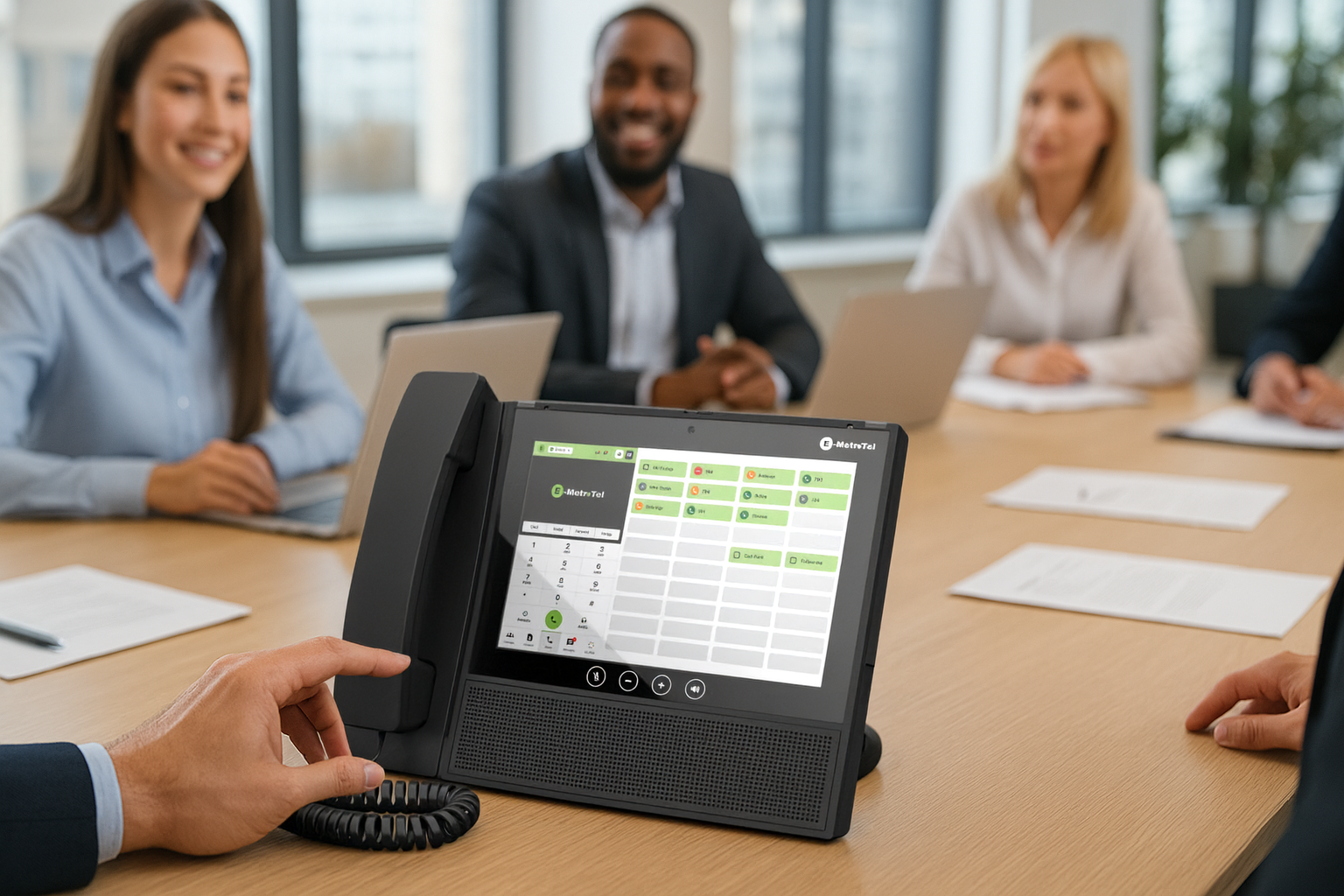 Ein typisches Meeting mit E-MetroTel